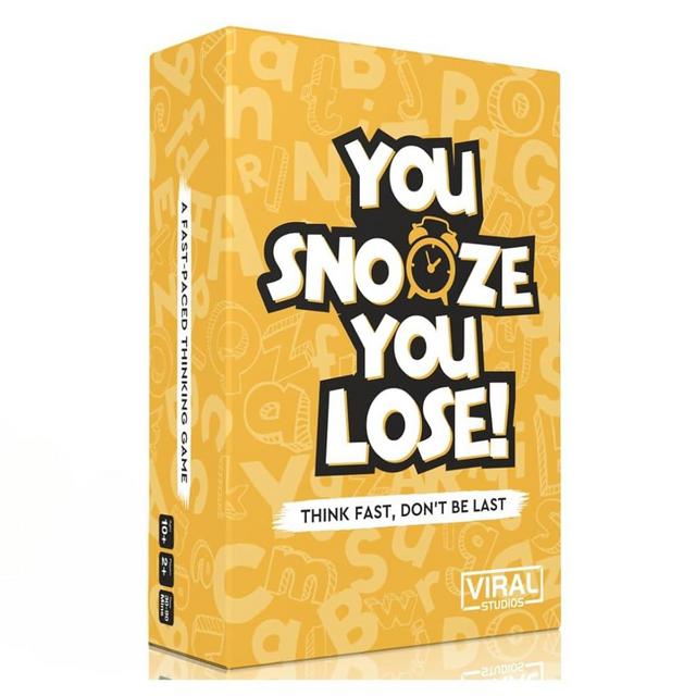 Viral Studios You Snooze You Lose - Fast Paced Word Matching Game, 200 Cards Quick and Hilarious Fun for Family Game Nights, Gatherings, & Parties Ages 15+