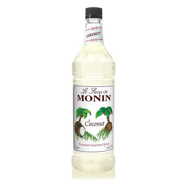 Monin - Coconut Syrup, Sweet and Rich, Great for Cocktails and Smoothies, Gluten-Free, Vegan, Non-GMO (1 Liter)