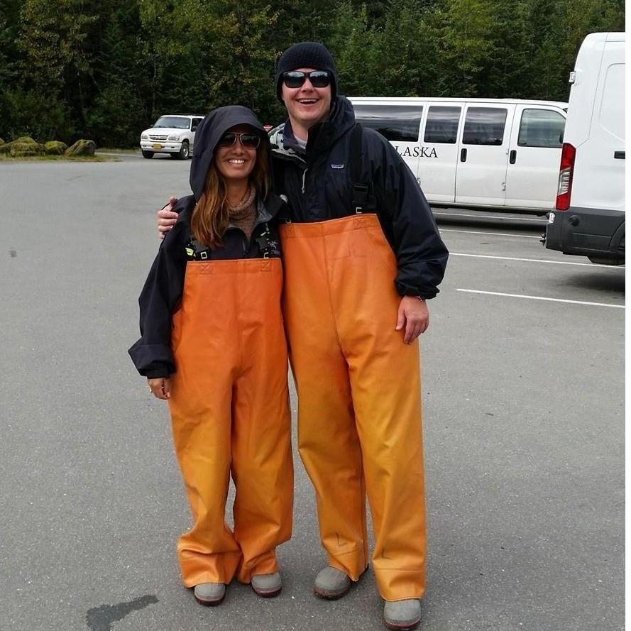 I'm so glad we had orange on so we could be found if we flipped out of the kayak. What an experience in Juneau, Alaska. (2016)