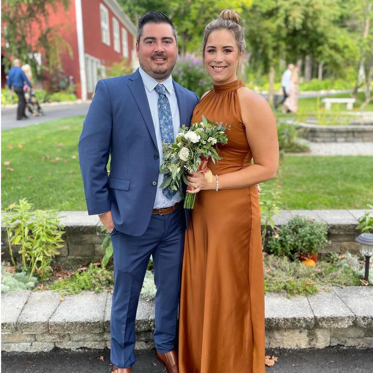 At Bethany's sister's wedding