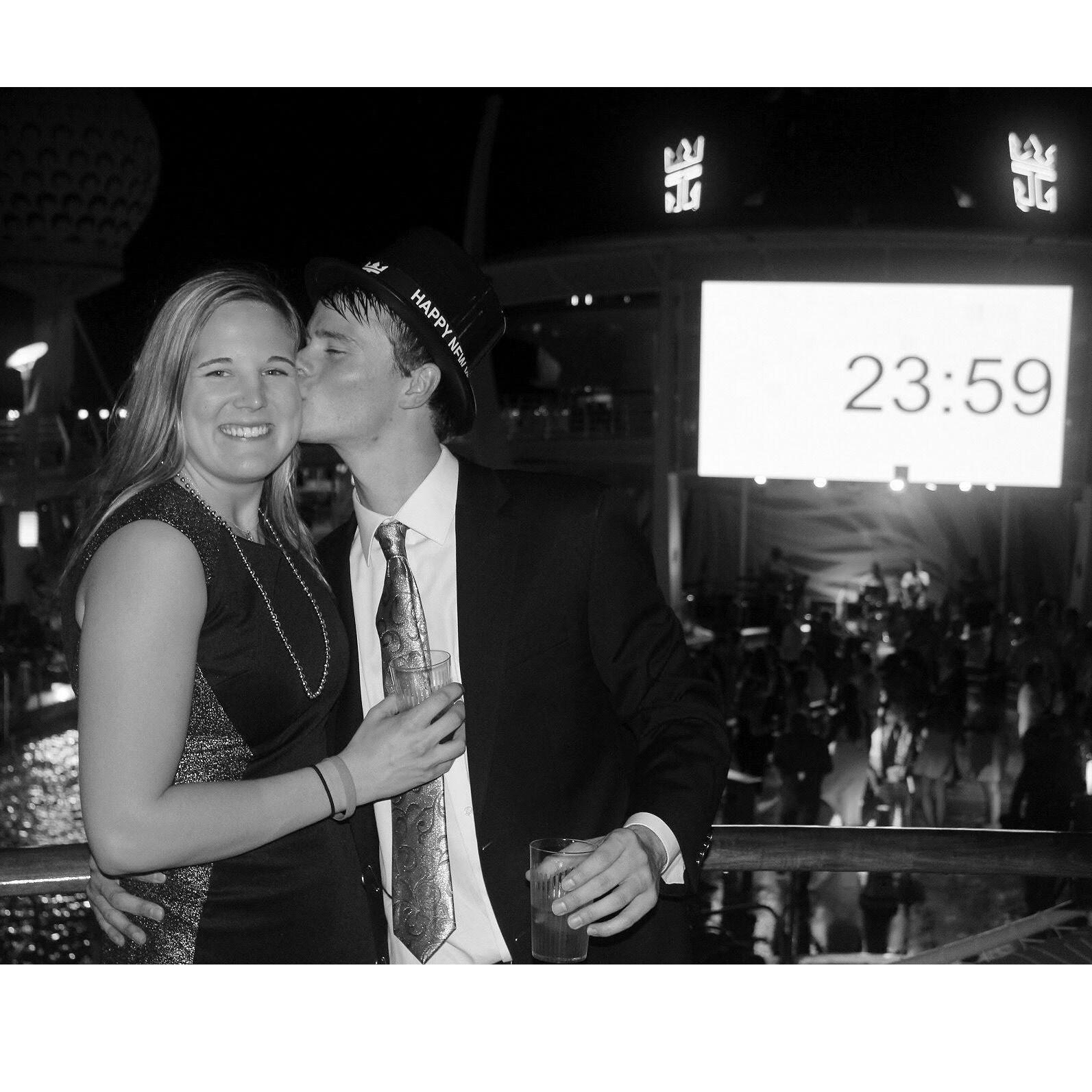 NYE 2018 - 23 minutes and 59 seconds before Corey proposed to Cydnee!