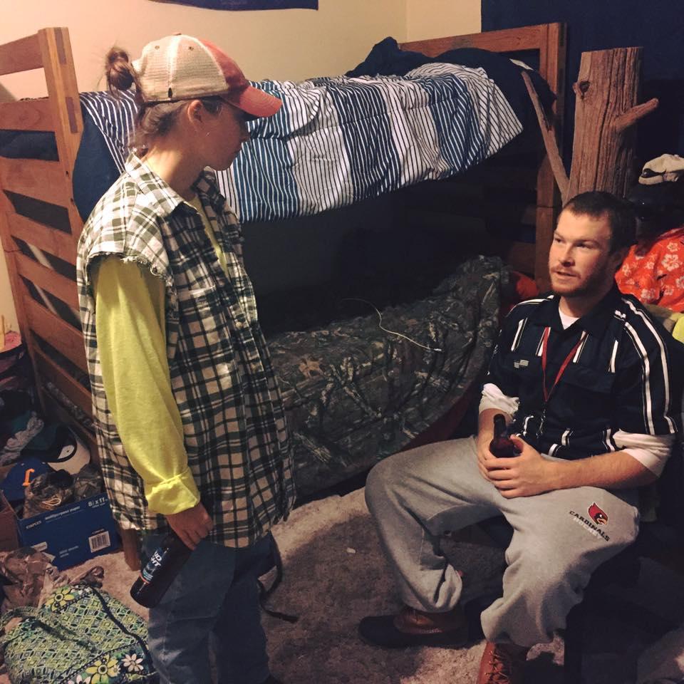Halloween 2015 - Lexi dressed up as James