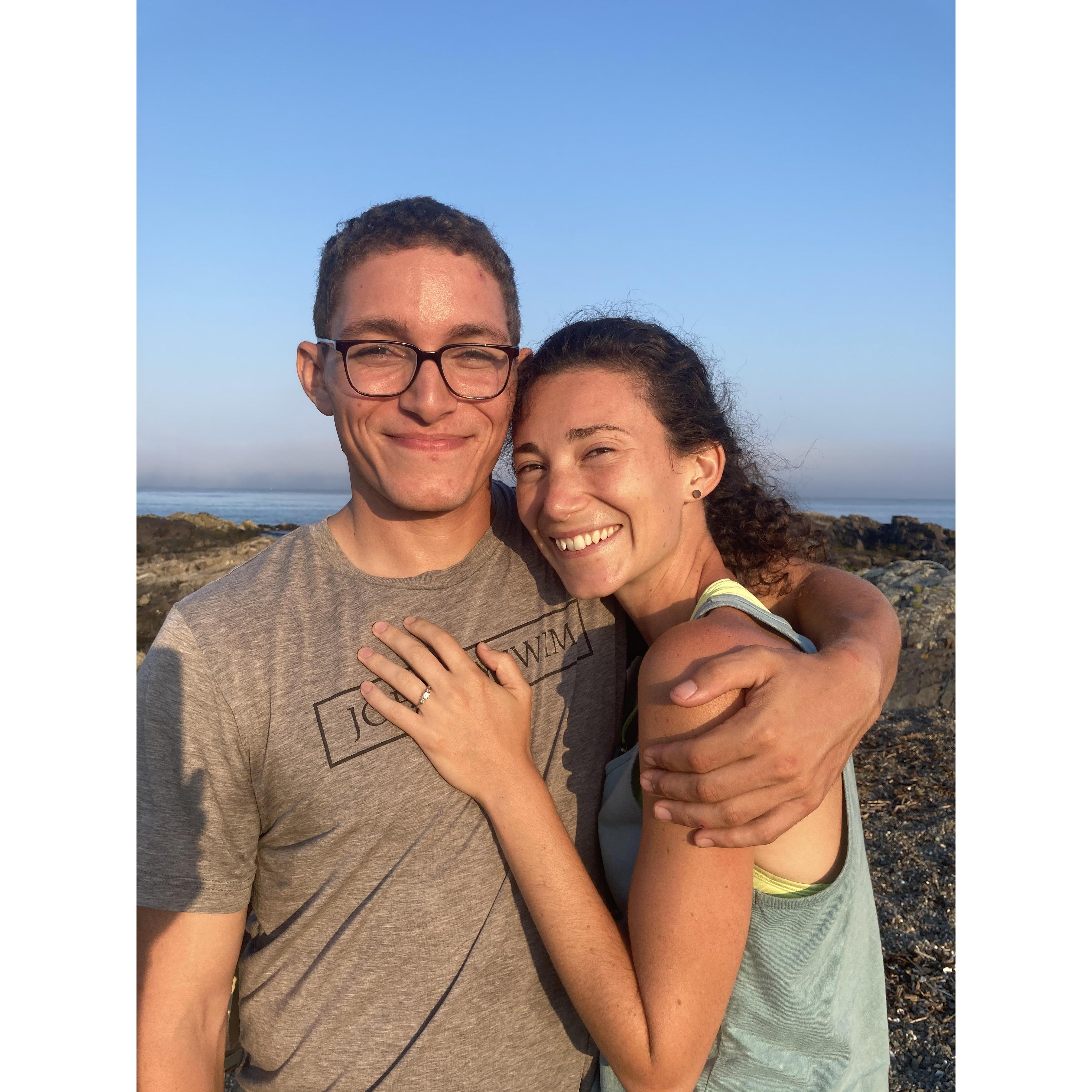 And finally celebrating our engagement in Maine!