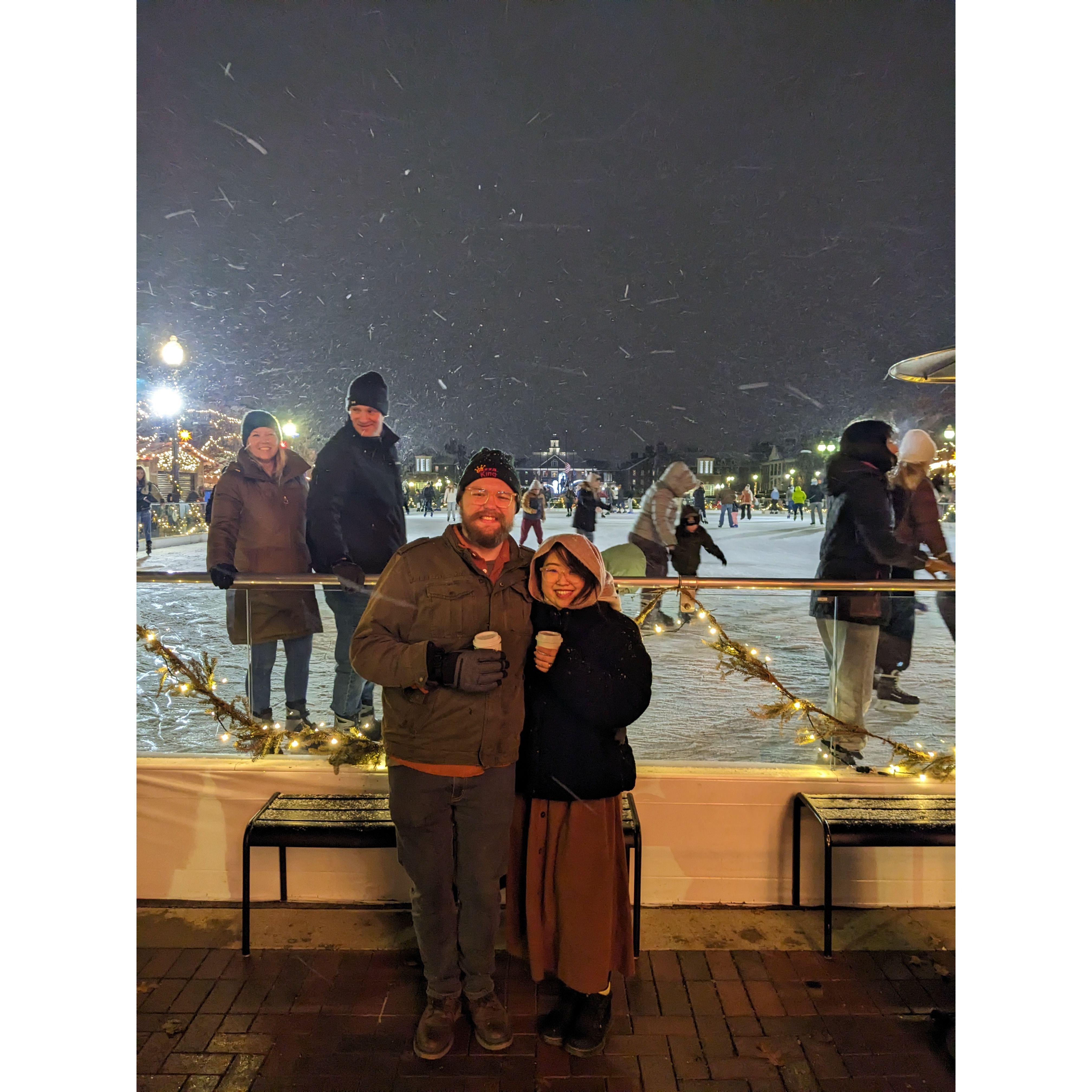 Our first proper snow together!
