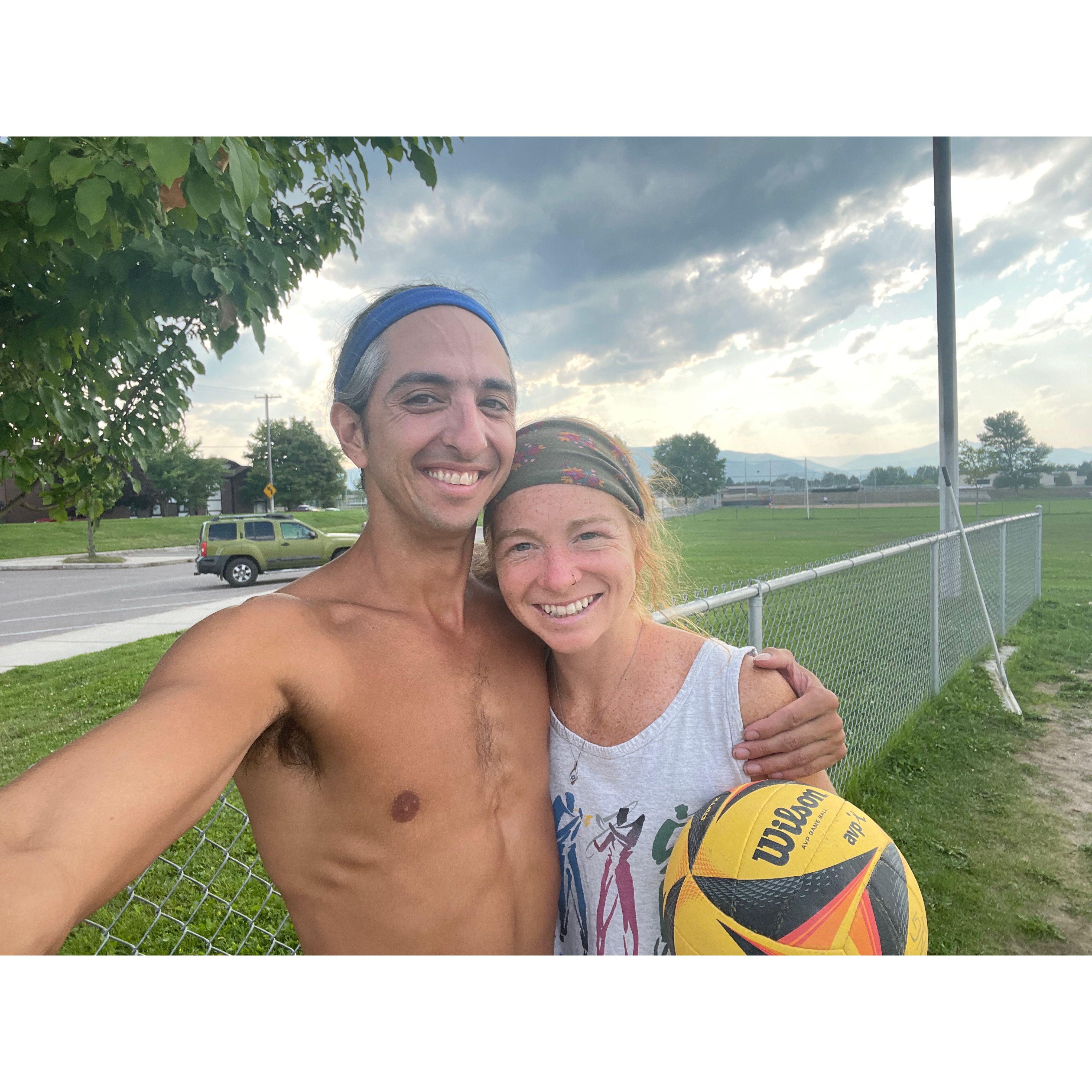 Our favorite game at our favorite spot