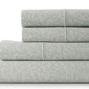 Cotton Sheet Set (Blue Botanical CKING set)