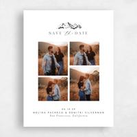 White Wedding Save the Date - Crispin Multiphoto