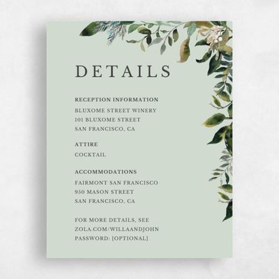 Light Sage, Green Wedding Enclosure - Buxton
