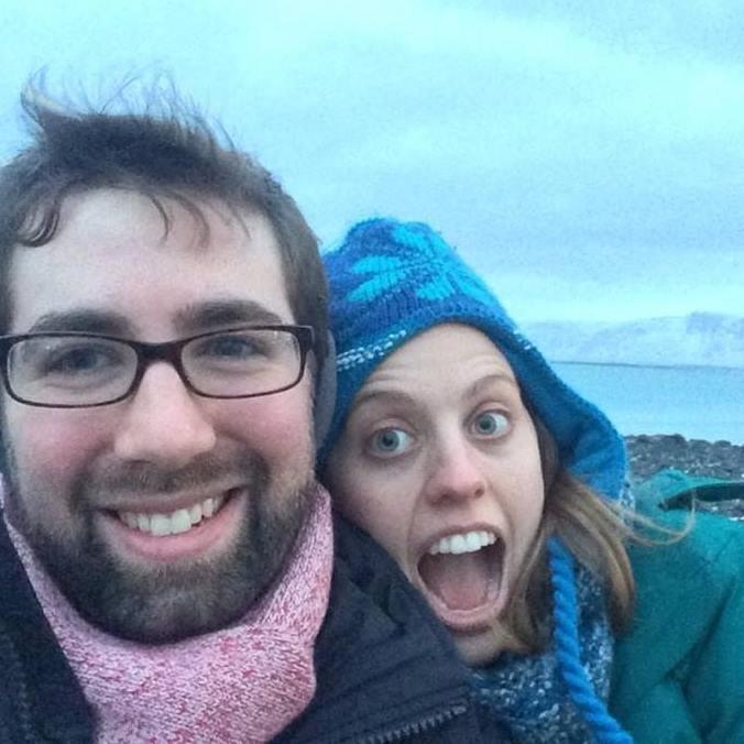 Starting off our roadtrip through Iceland with some goofy pics by the water!