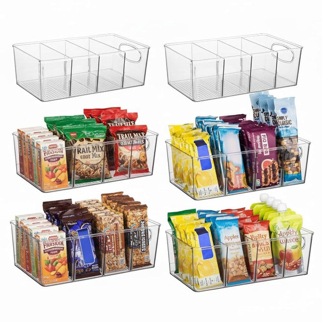 Pantry Organizers and Storage, Cabinet Organizer Kitchen Organizers and Storage - Fridge Organizer, Drawer Organizer & Snack Organizer - Refrigerator Organizers and Storage, Cupboard Shelf Organizer