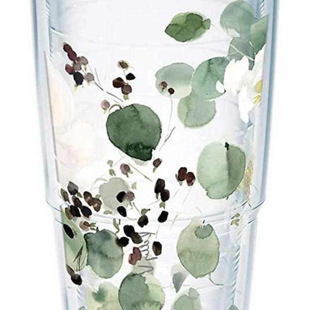Tervis Made in USA Double Walled Kelly Ventura Insulated Tumbler Cup Keeps Drinks Cold & Hot, 24oz, Eucalyptus