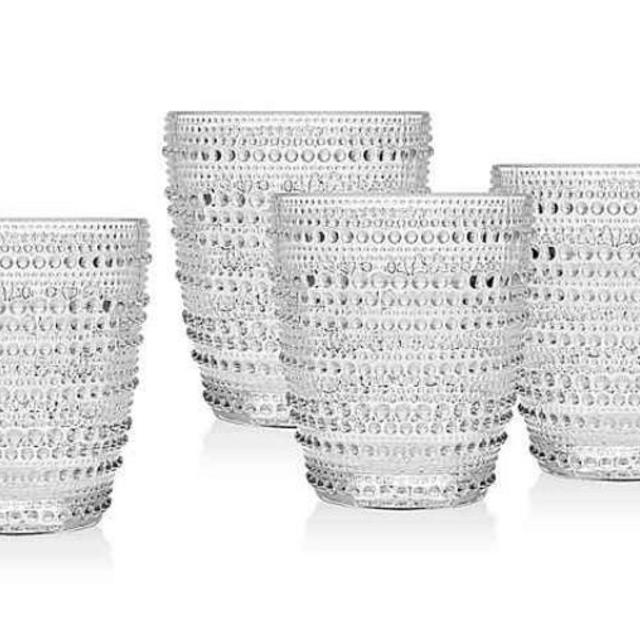 Godinger Lumina Hobnail Double Old Fashioned Glasses (Set of 4)