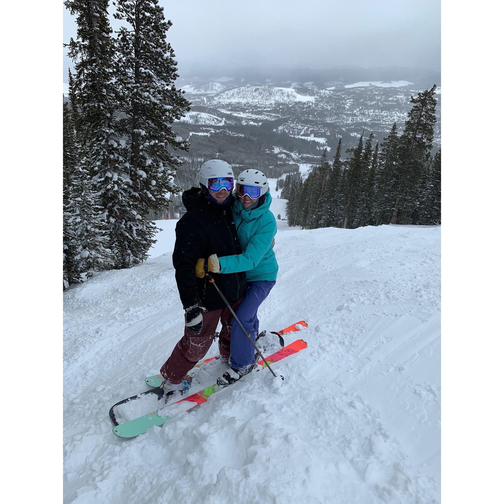 Skiing the powder!- Breckenridge, CO