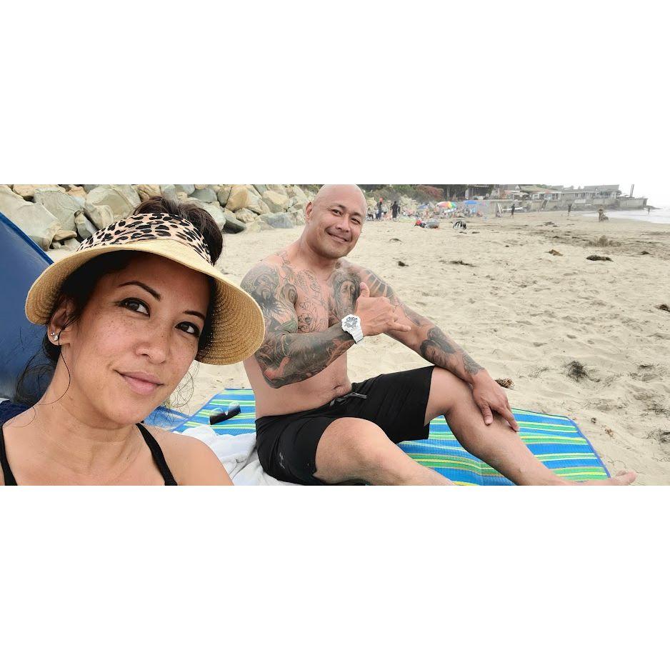 Our first beach date and third date together