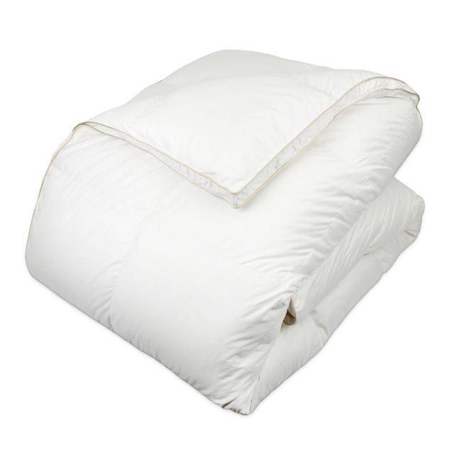 Glucksberg European Goose Down Comforter King in White