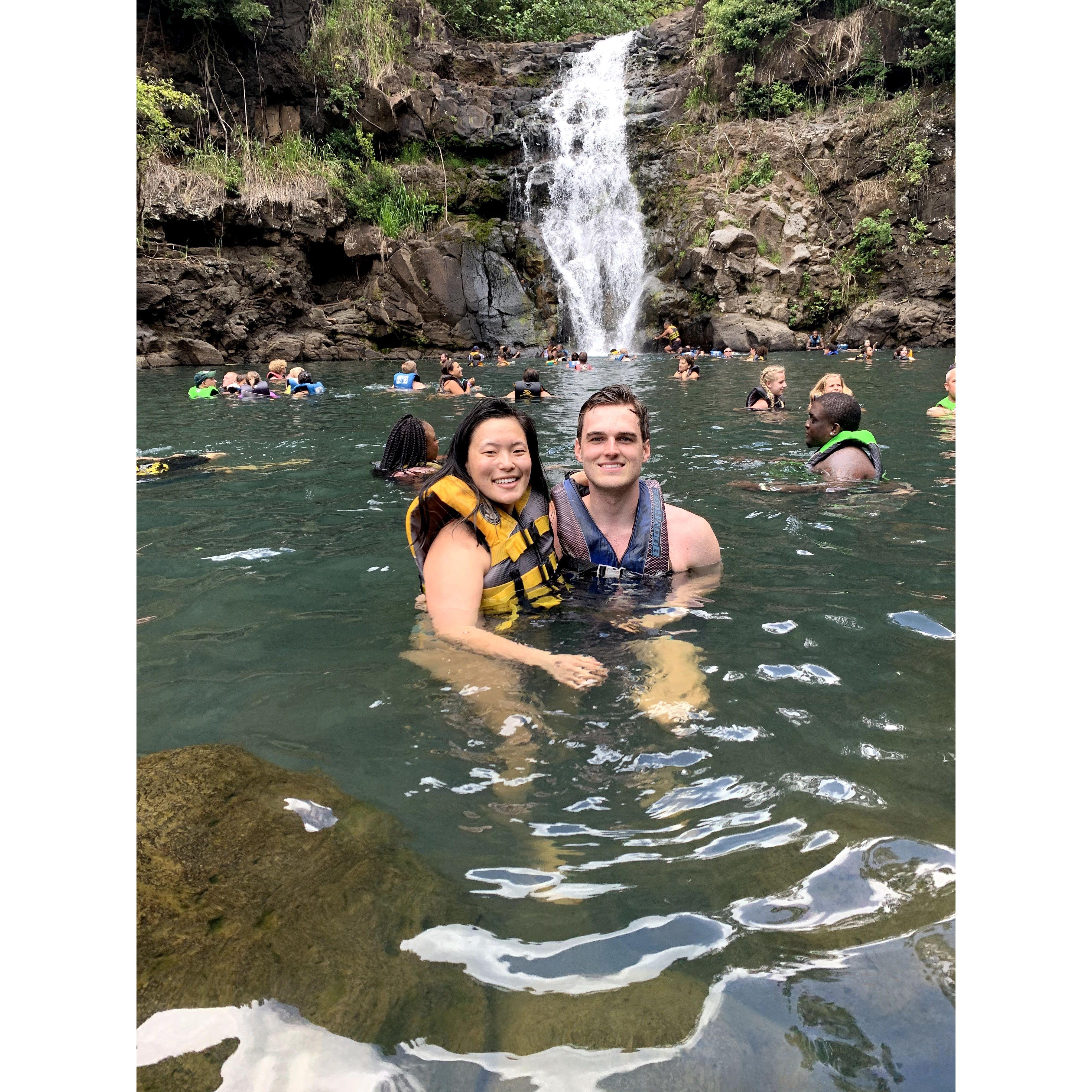 Hawaii hike and swim