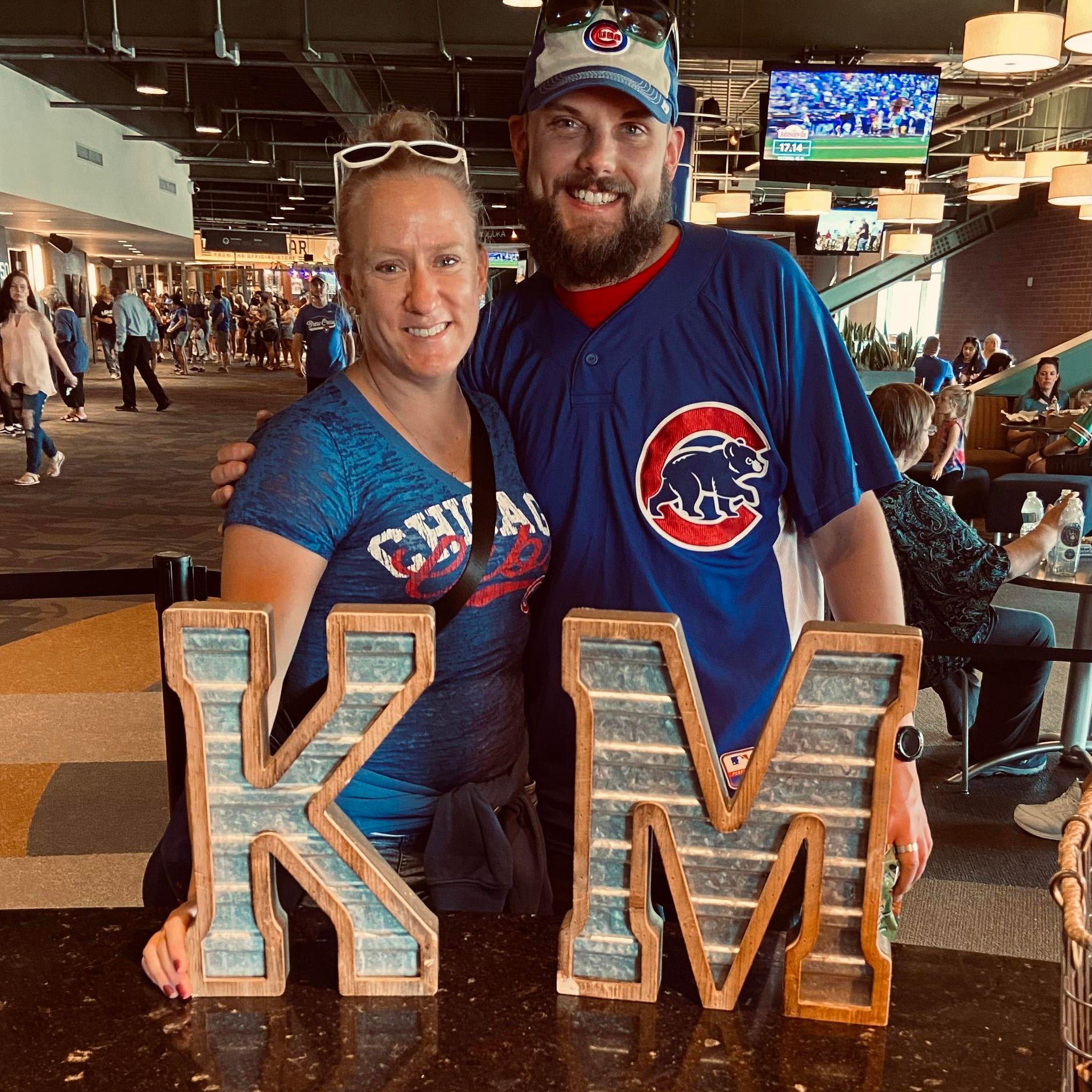 Cubs vs. Brewers in MKE.... We decided to move the letters.
