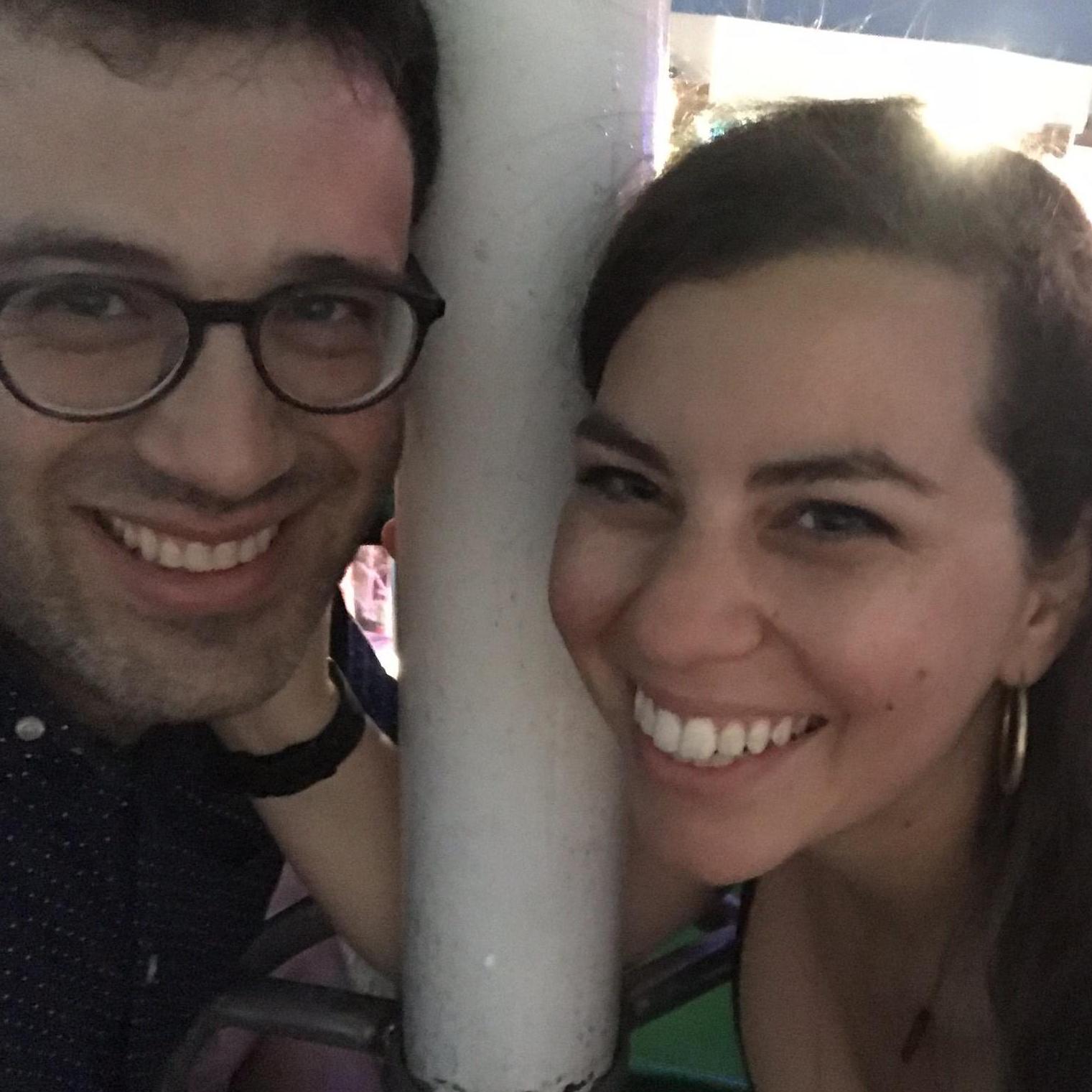 On the ferris wheel at the Michigan State Fair