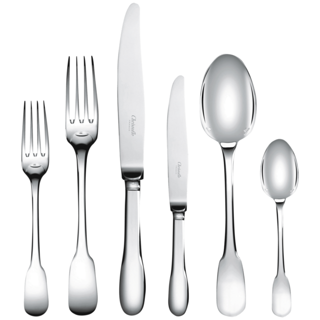 36-Piece Silver-Plated Flatware Set with Chest Cluny