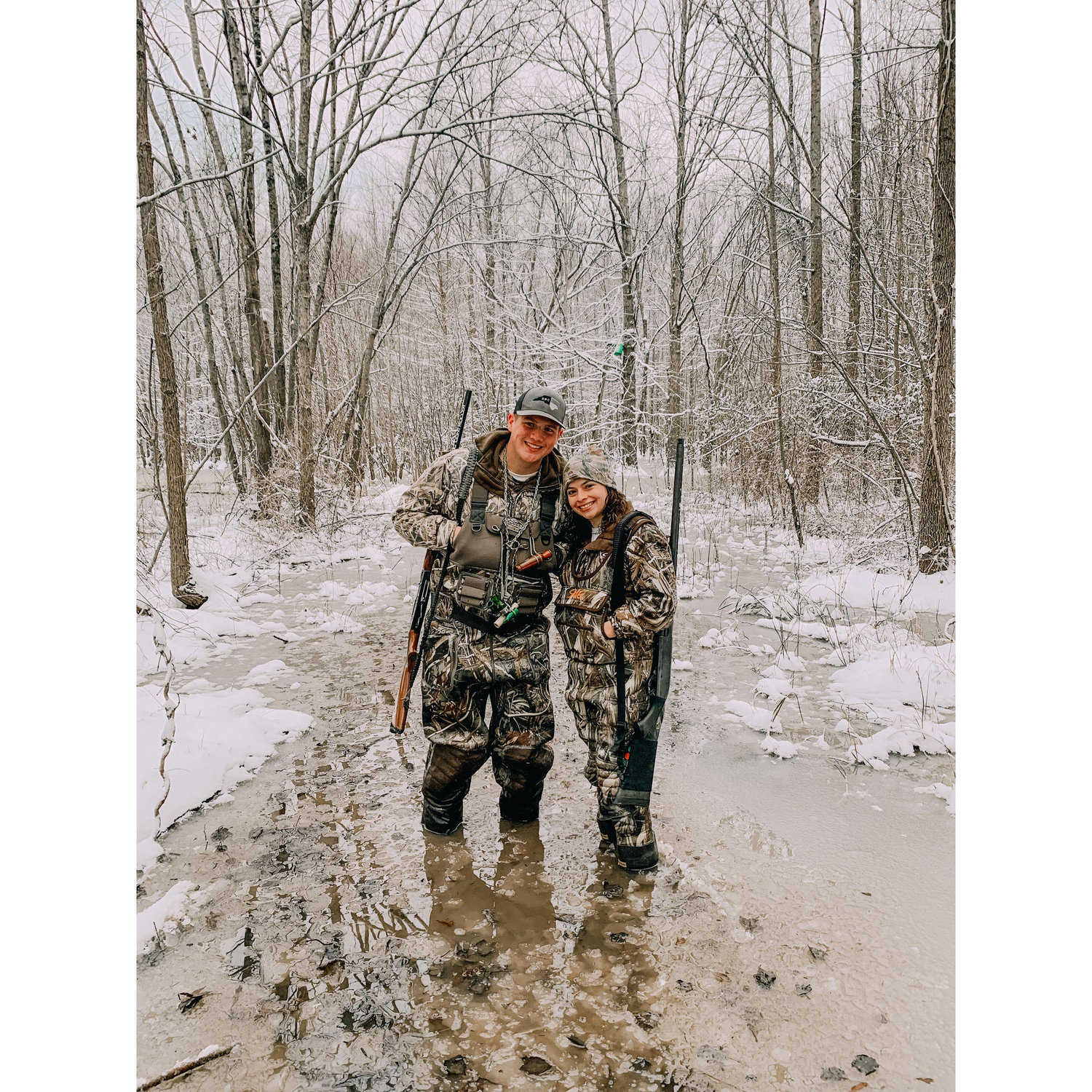 Our first of many hunting trips