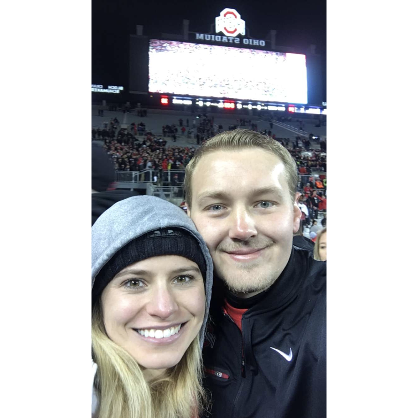 After thawing off at home, Annamarie & Will attended the OSU-Penn State game where OSU came back from an 11 point deficit in the last 2 minutes, knocking off the #2 ranked Penn State.