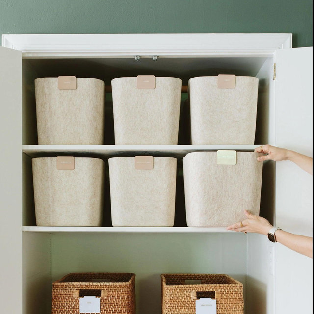 The Sculpted Bin - Original | Set of 3 - Stone