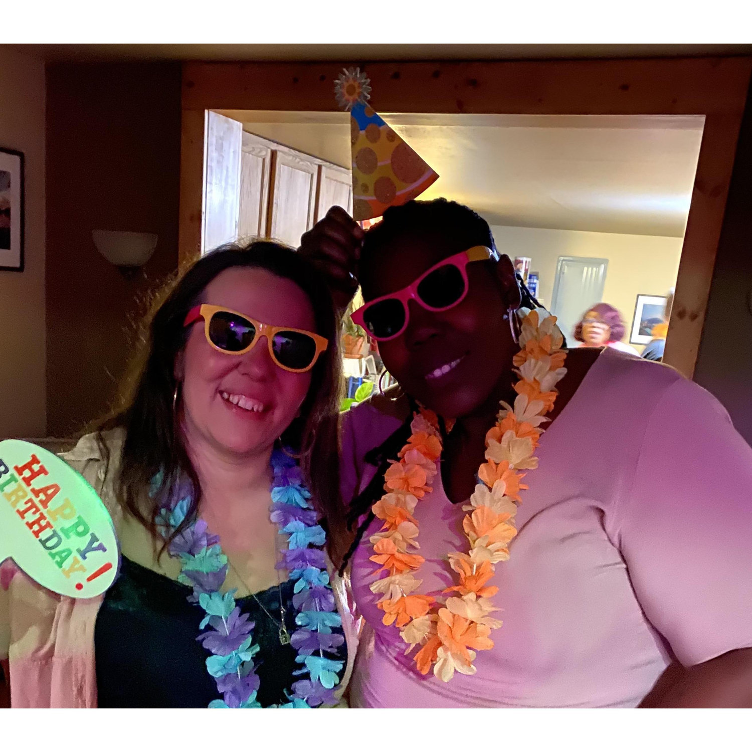 "We hate winter, but love you Luau" #Nichole's39thBirthday