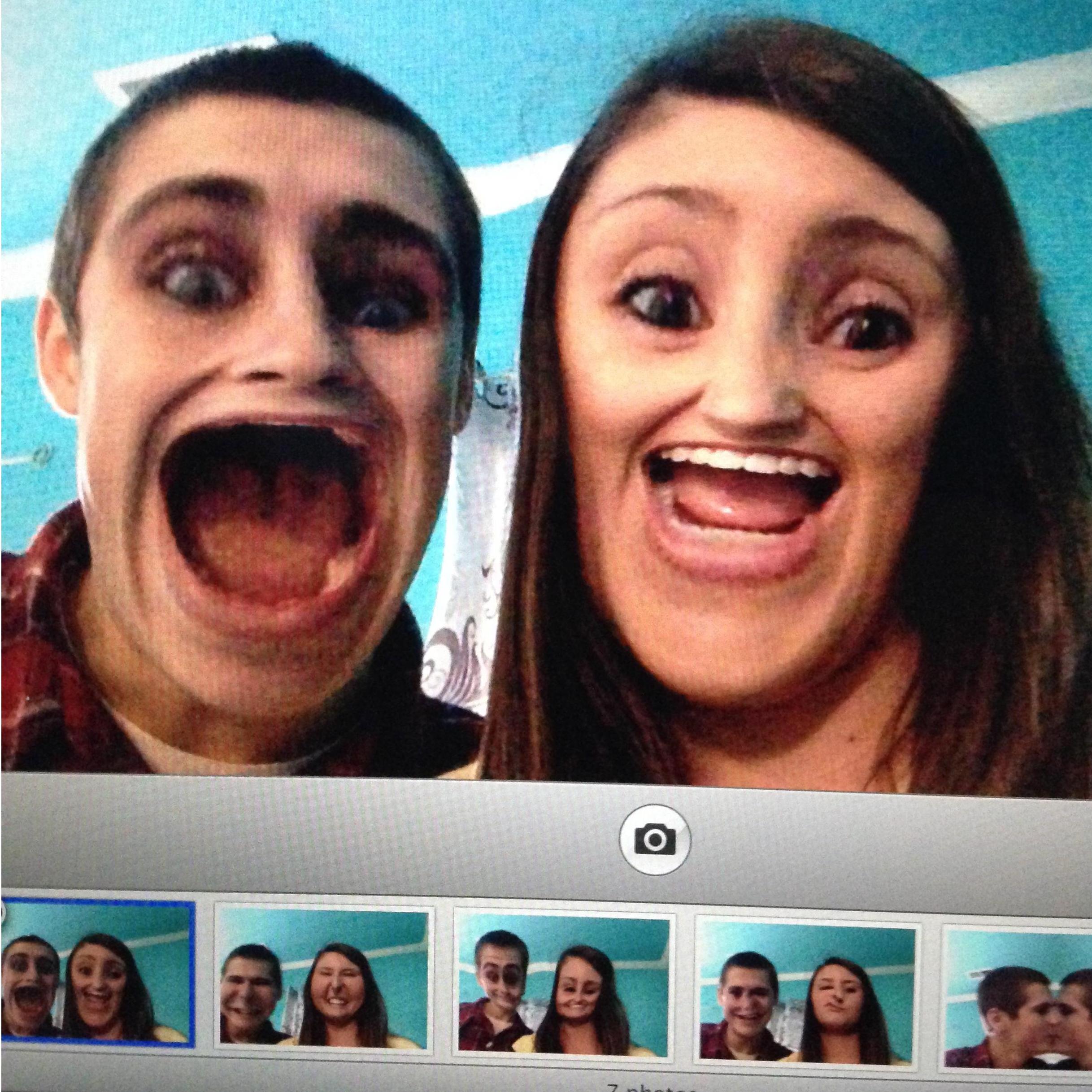 Being silly with my new laptop