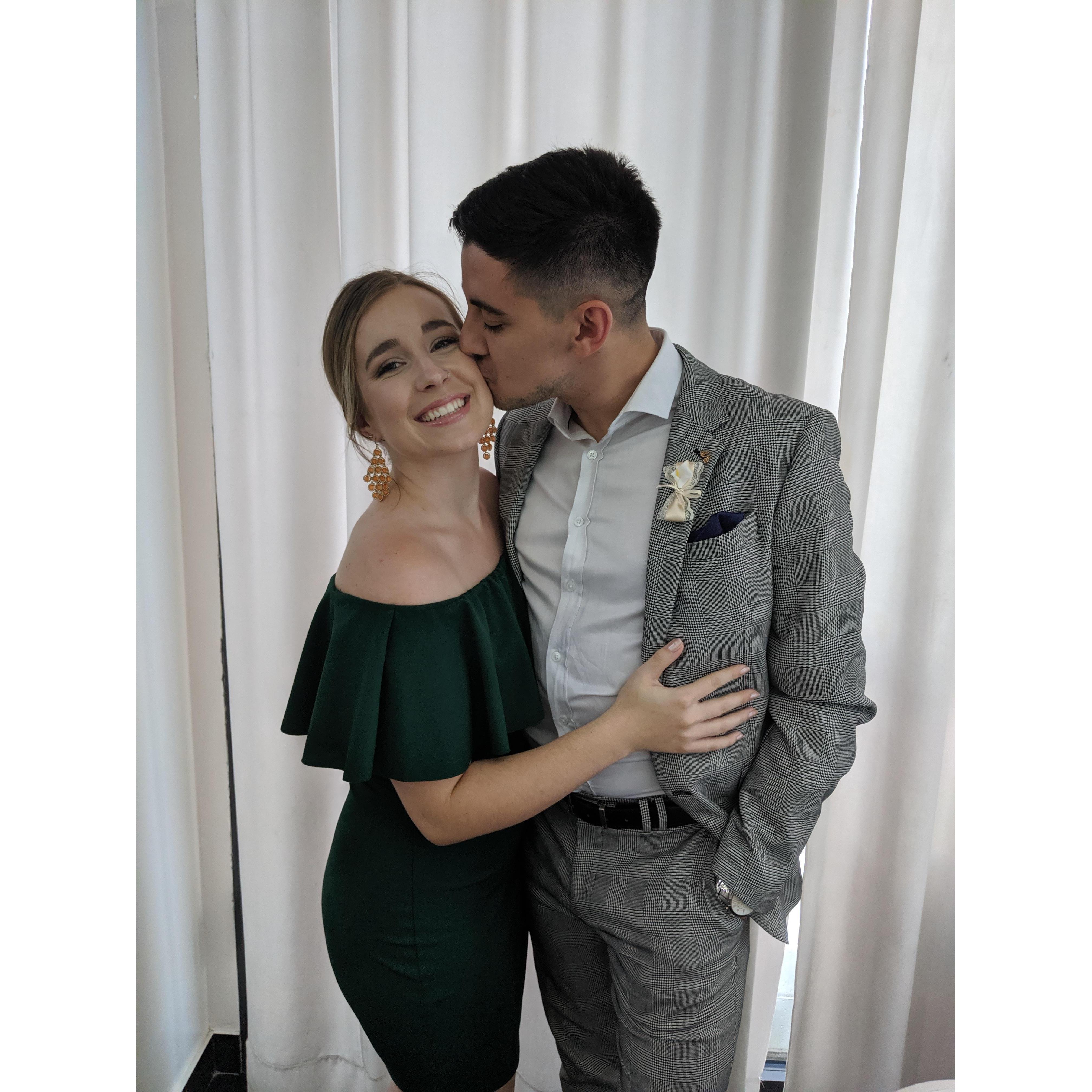Our first wedding together!