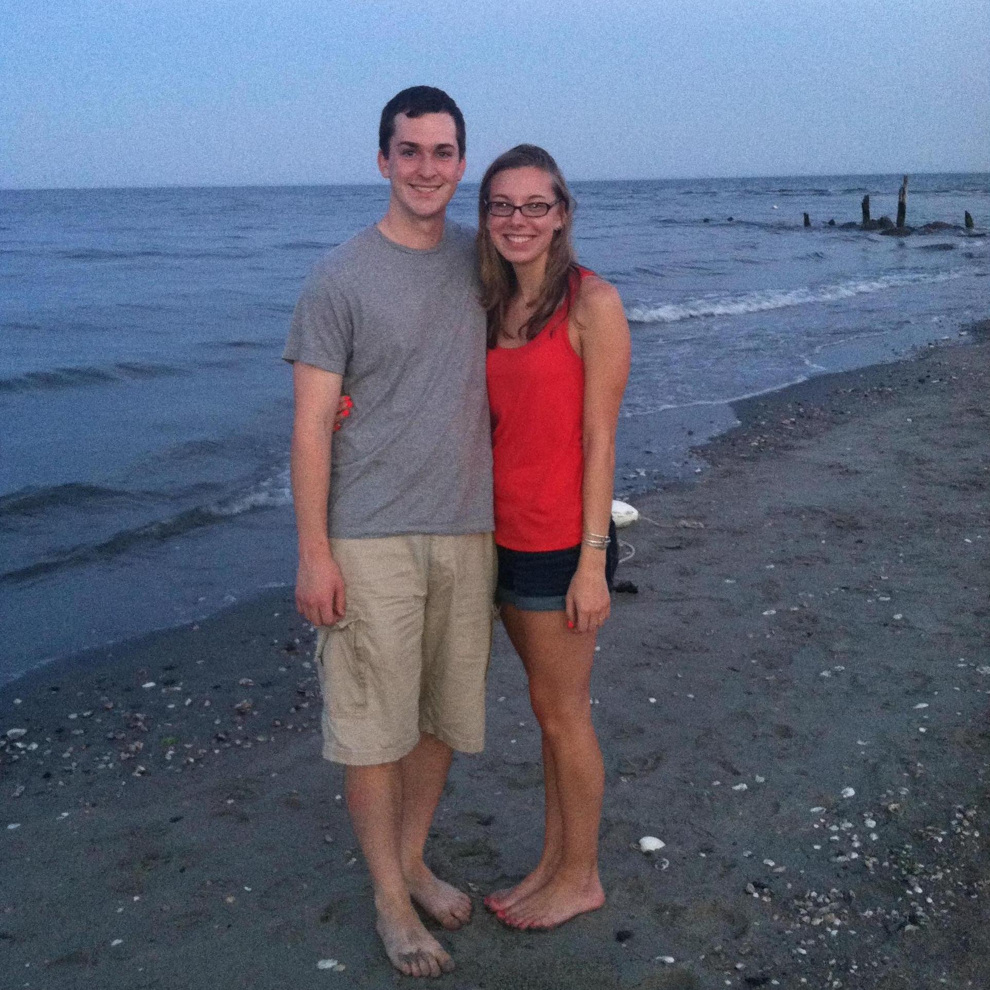 7/5/13 One of our favorite places to go during our first few summers dating was Penfield Beach in Fairfield, CT. We couldn't think of a better place for our engagement photos!