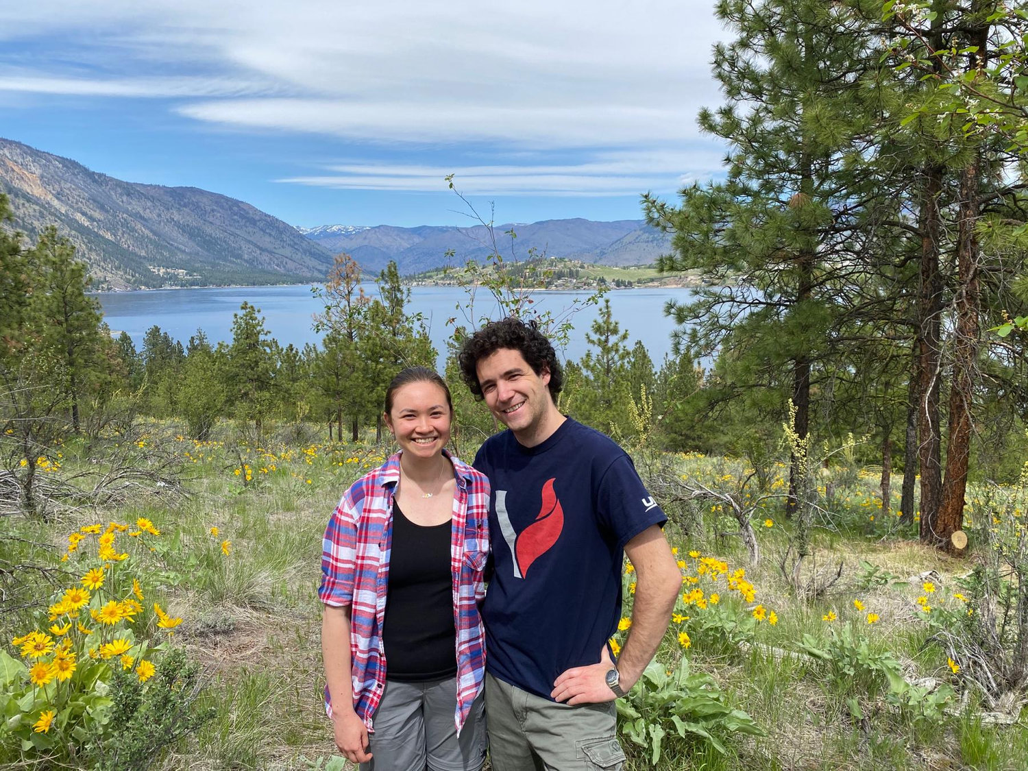 Little Bear Trail with Lake Chelan in the background - May 2021