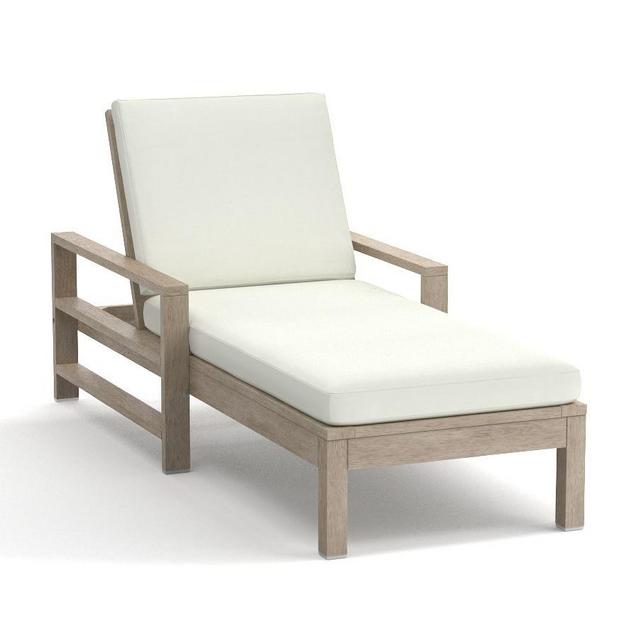 Indio Single Chaise Cushion, Sunbrella® Natural
