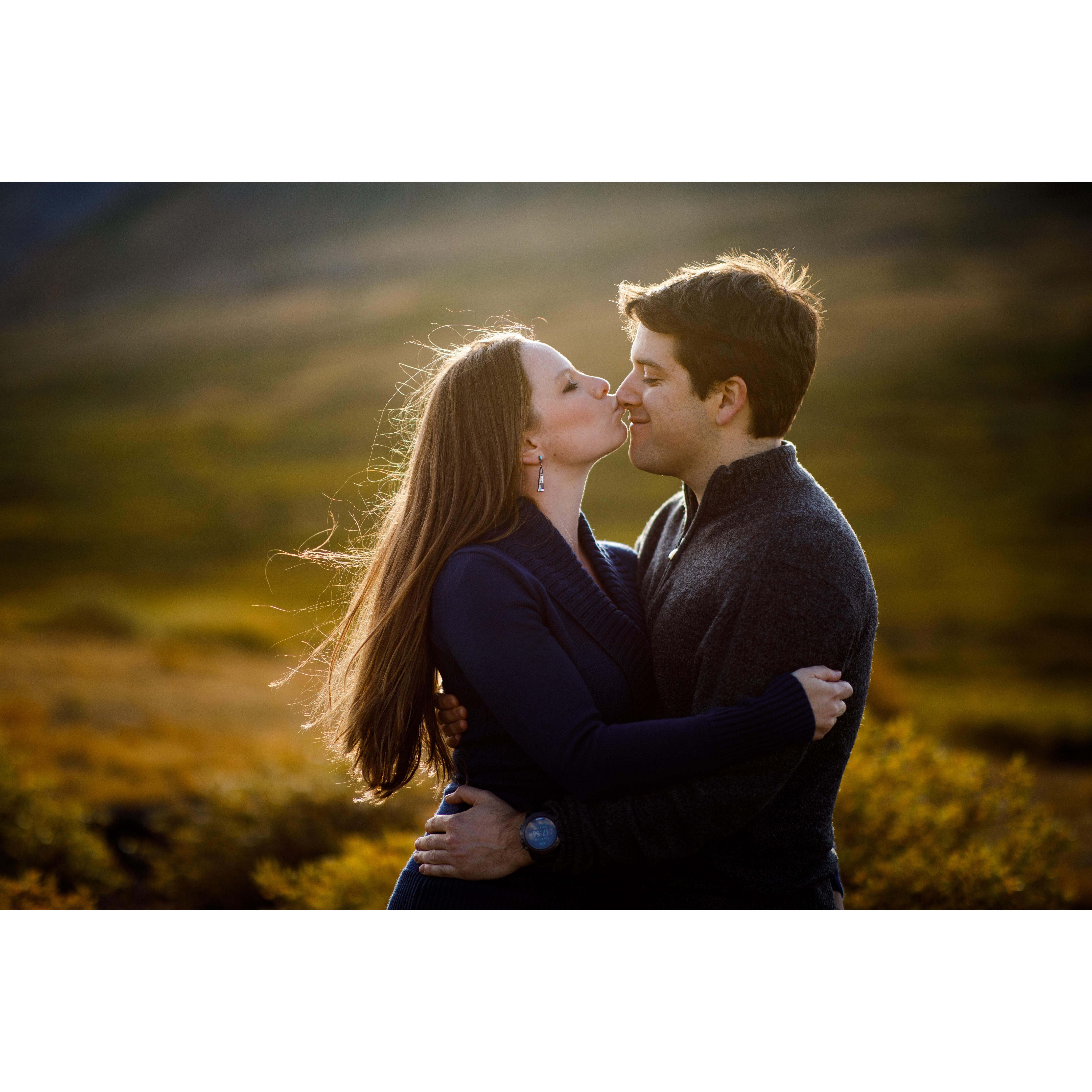Chris and Madeline celebrate their engagement in Georgetown, 2019. Photo by Justin Edmonds