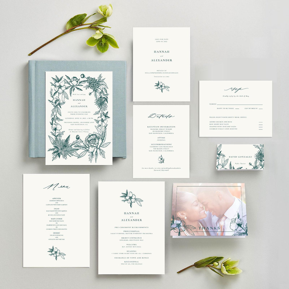 Kianna | Forest | Zola Wedding Enclosure Cards