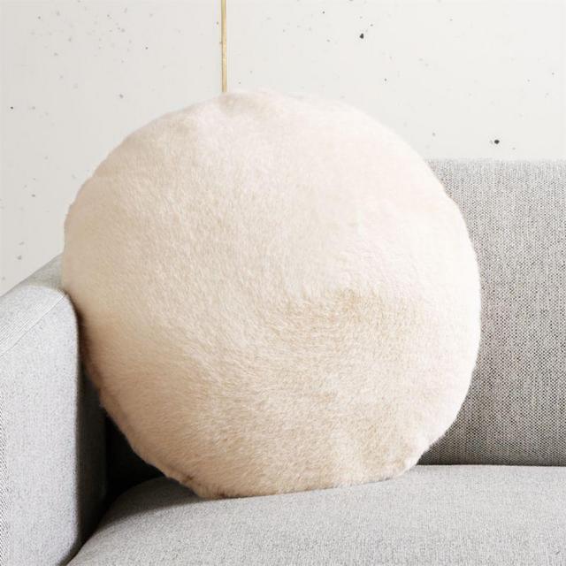 Harlee Ivory Round Pillow