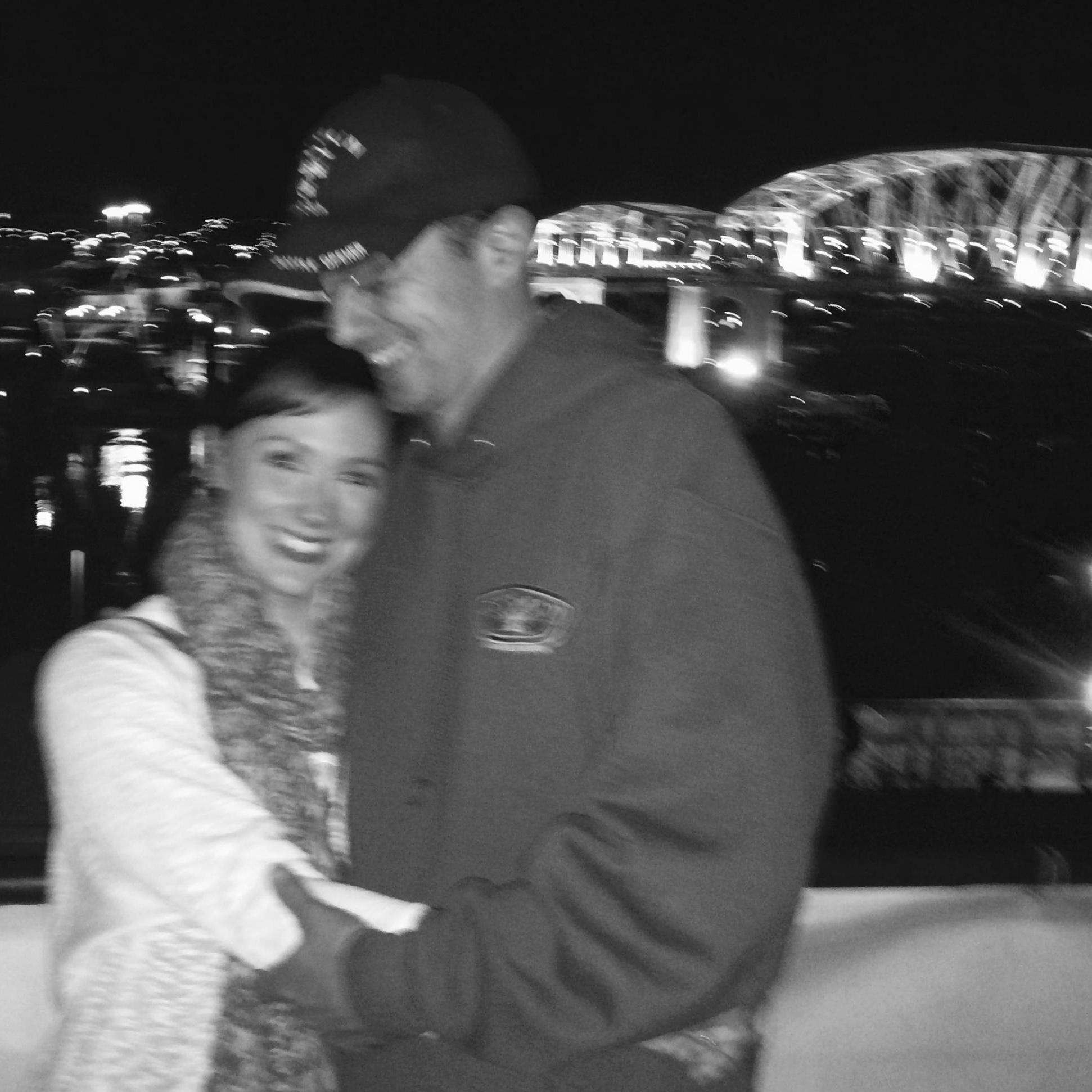 Our first picture together, taken on the Acme Rooftop <3