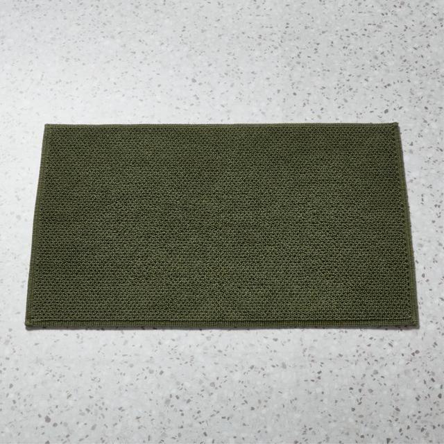 En Pointe Organic Cotton Green Bath Mat 24"x36"