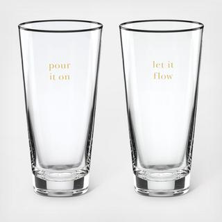 Cheers To Us 2-Piece Highball Glass Set
