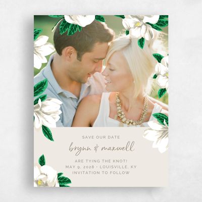 White Photo Wedding Save the Date - Morningside Corner