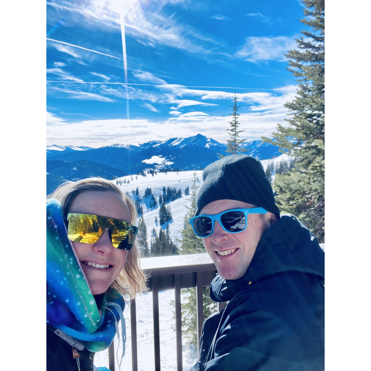 Deck day on Vail Mountain.
