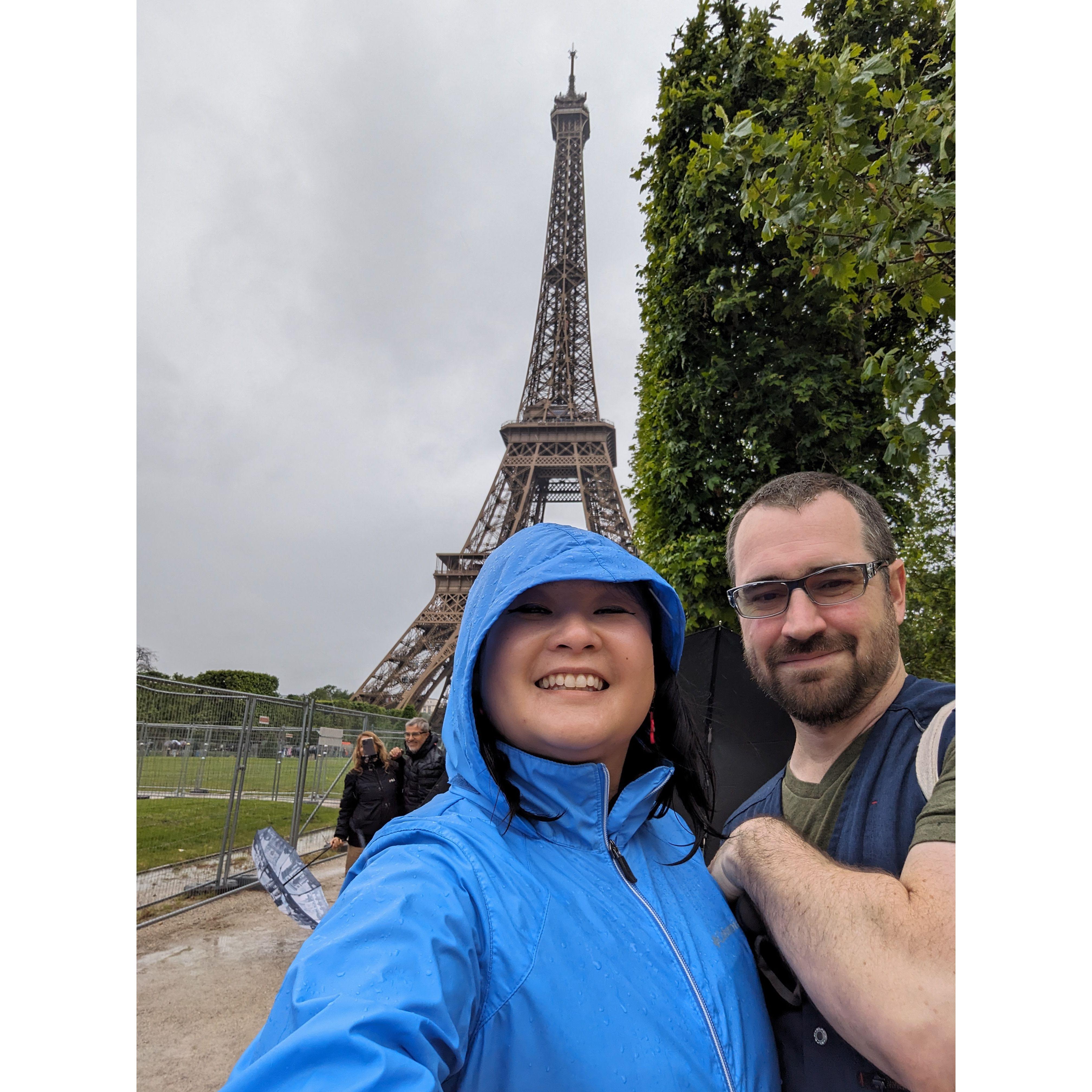 It was a rainy day in Paris