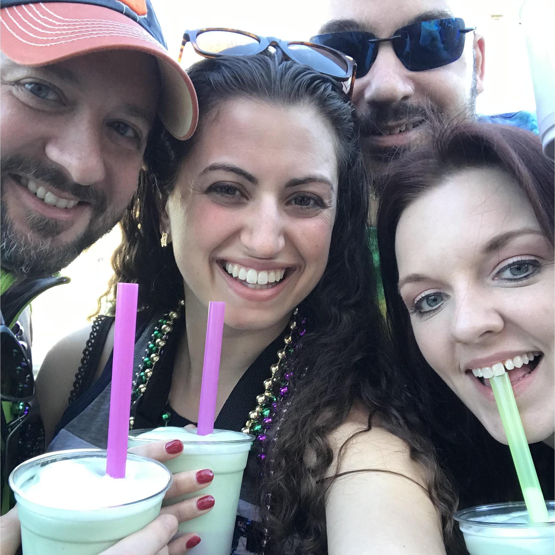 Sipping King Cake Bushwackers during Mardi Gras in Mobile, AL February 2020!