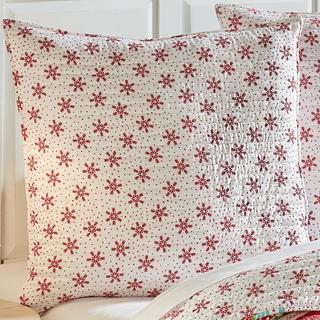Let It Snow Euro Sham, Set of 2