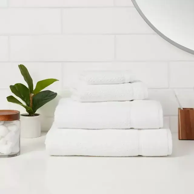 Performance Bath Towel - Threshold™ - White Textured