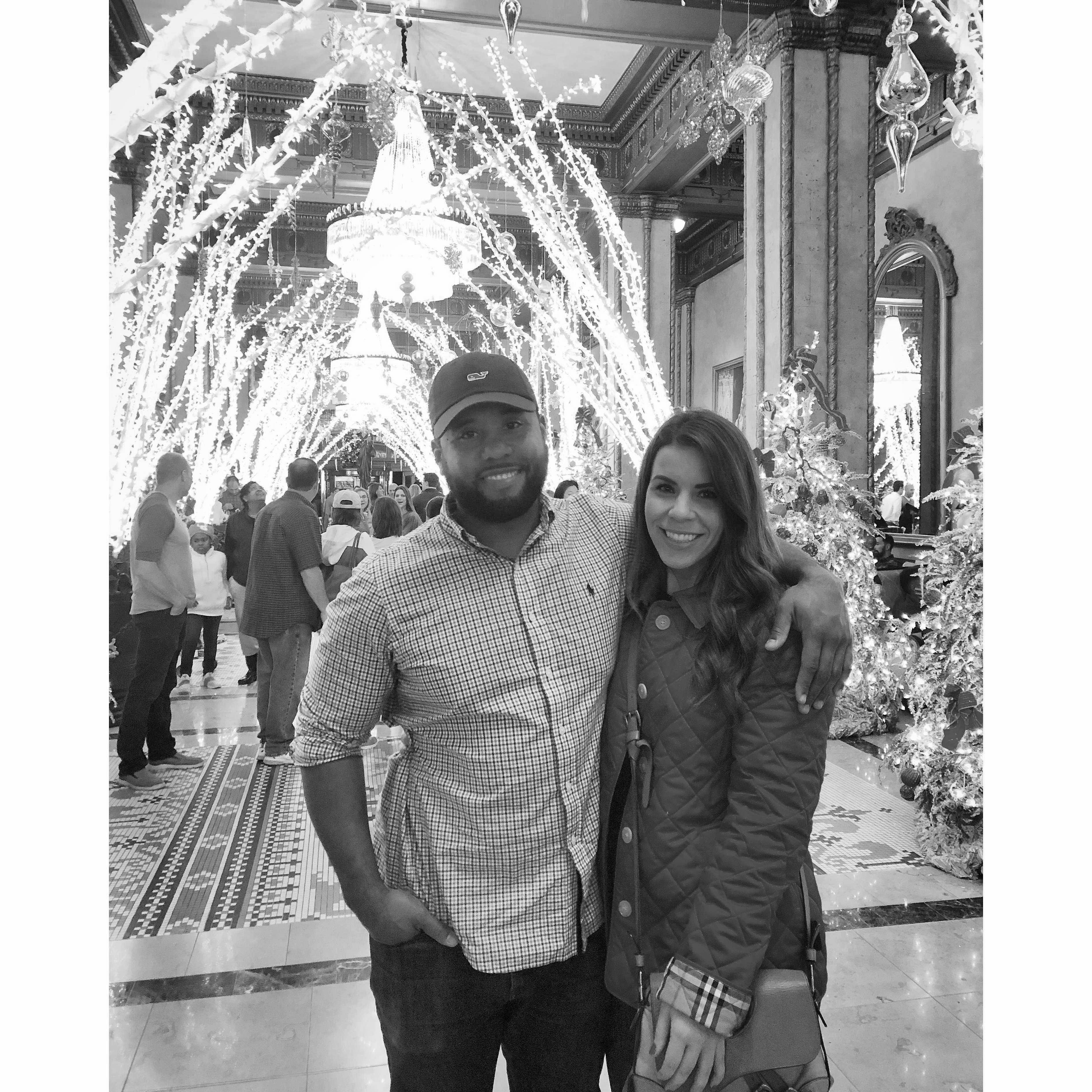 Christmas at The Roosevelt in New Orleans. December 2018