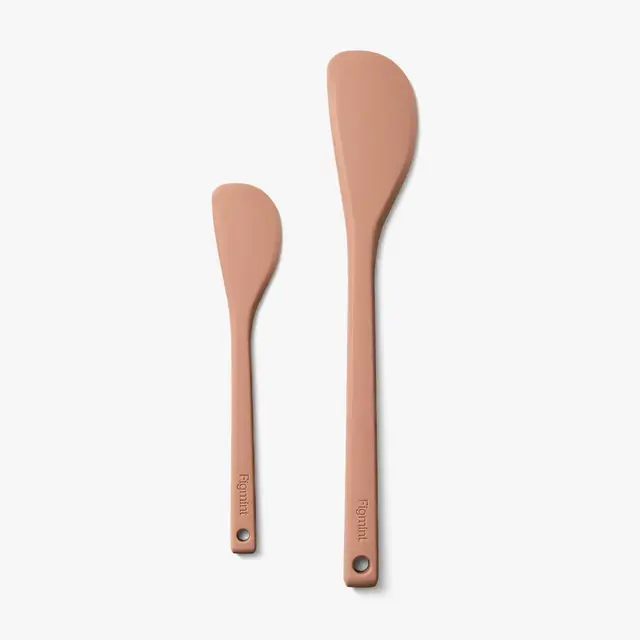 2pc Silicone Spatula Set Terracotta Orange - Figmint™: Kitchen Utensil Set, Dishwasher-Safe, Adult Use