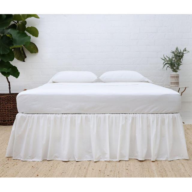 POM POM AT HOME Gathered Bed Skirt, Queen