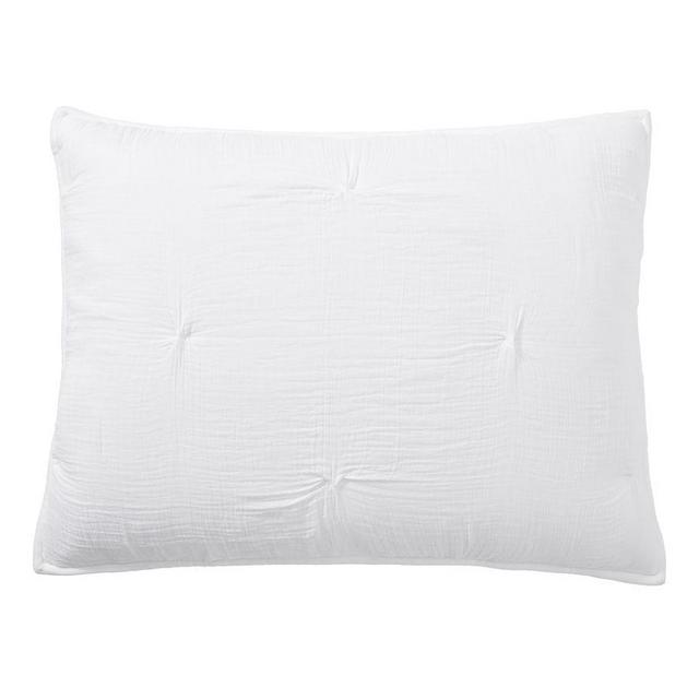 Soft Cotton Shams, Standard, White