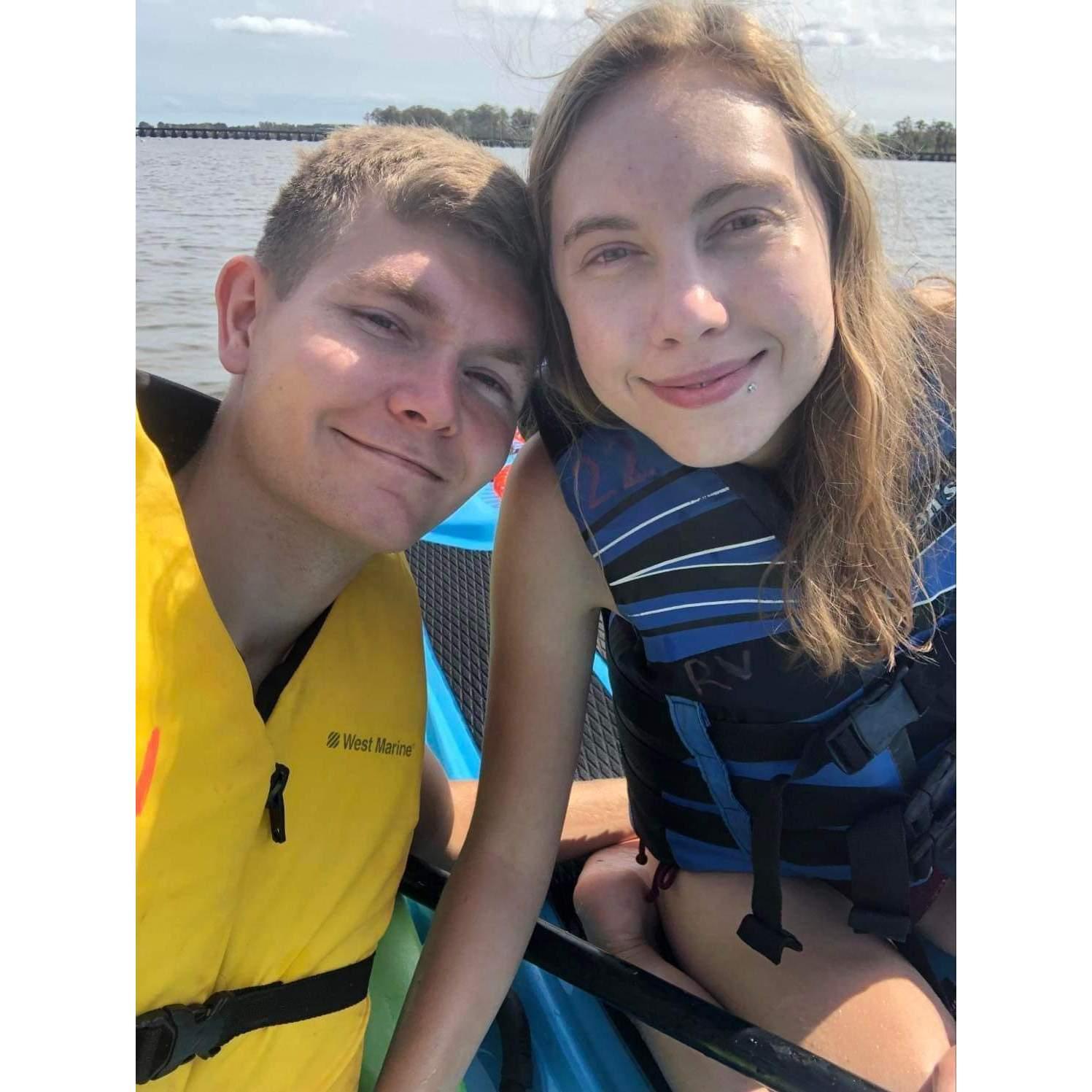 An afternoon paddle-boarding
