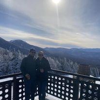We first said "I love you" in person on this trip in New Hampshire